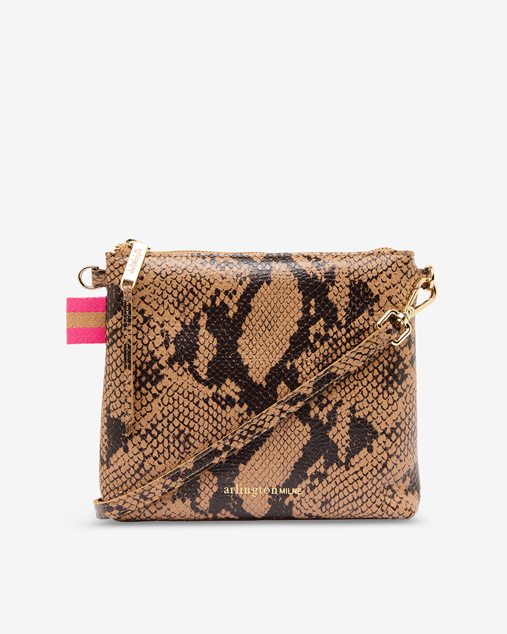 Alexis Crossbody - Caramel Python