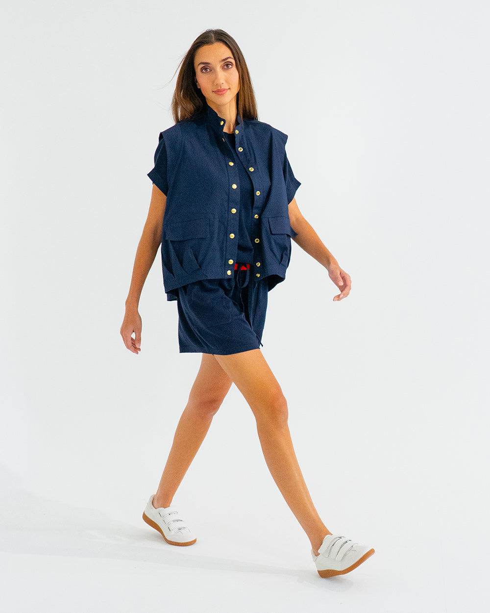 Clare Vest - Navy