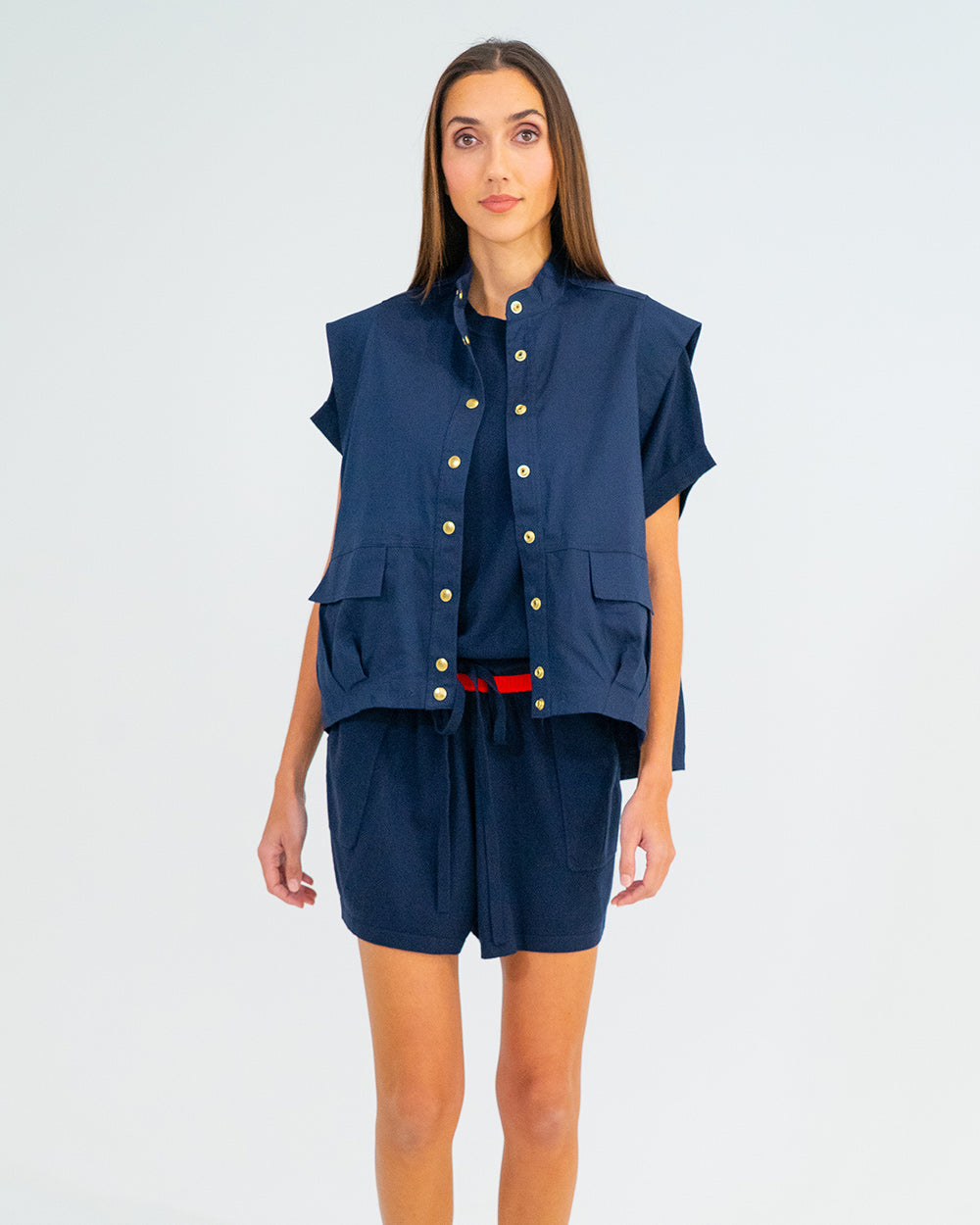 Clare Vest - Navy