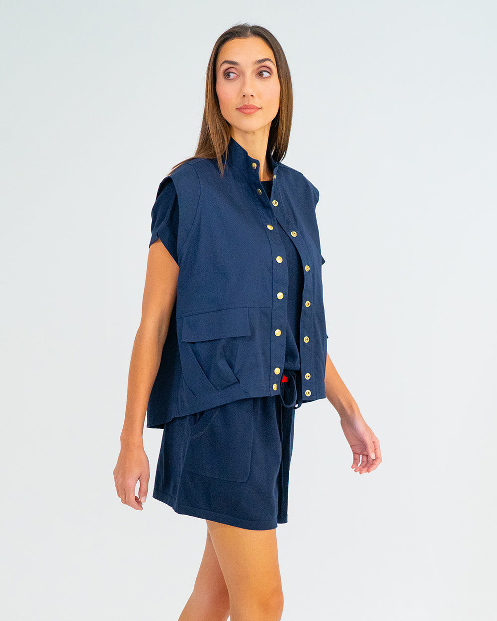 Clare Vest - Navy