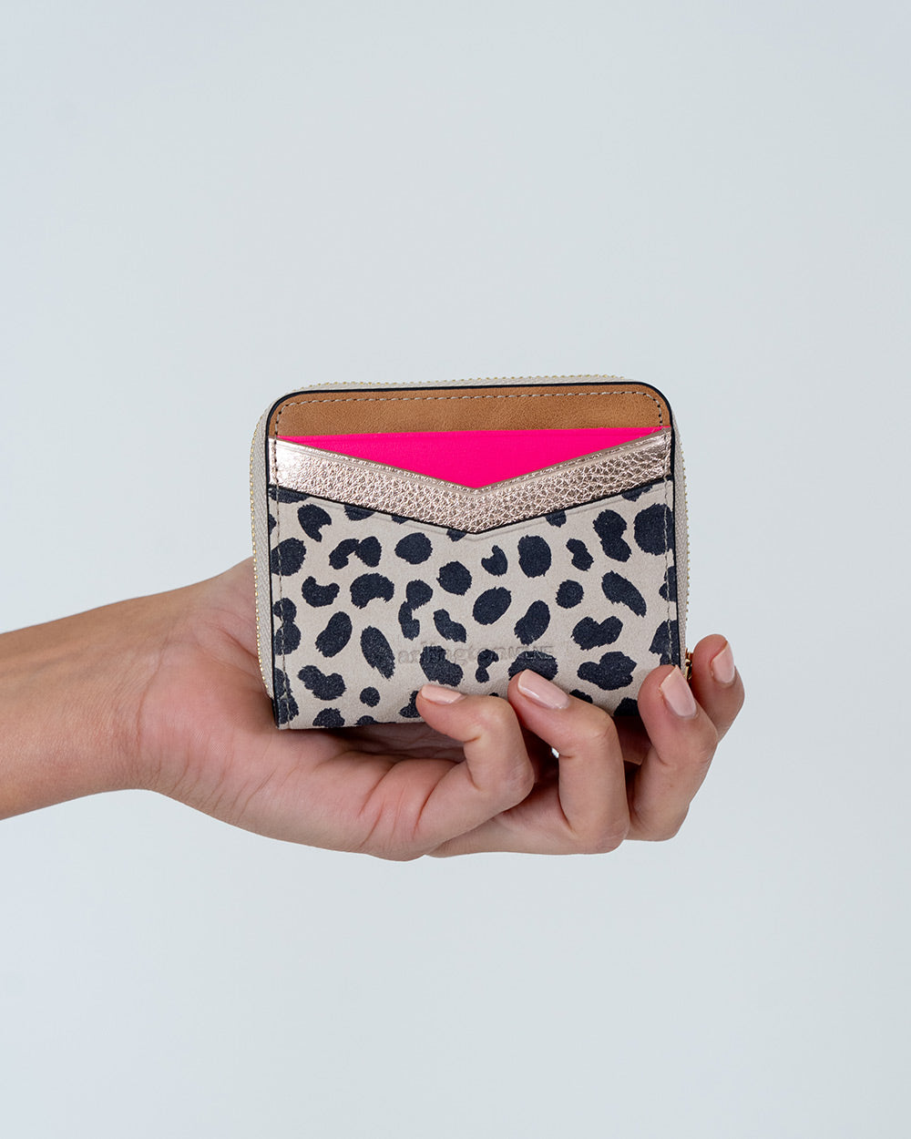 Alexis Zip Purse - Spot Suede Multi