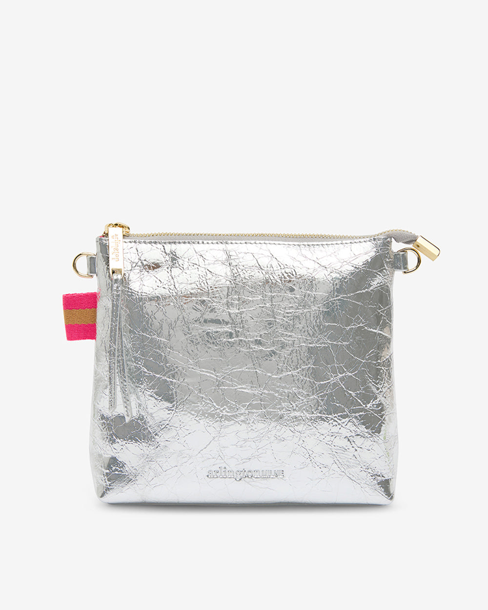 Alexis Crossbody - Silver Crinkle