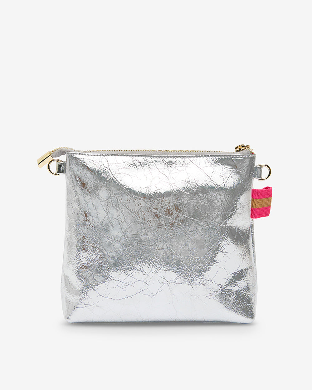 Alexis Crossbody - Silver Crinkle