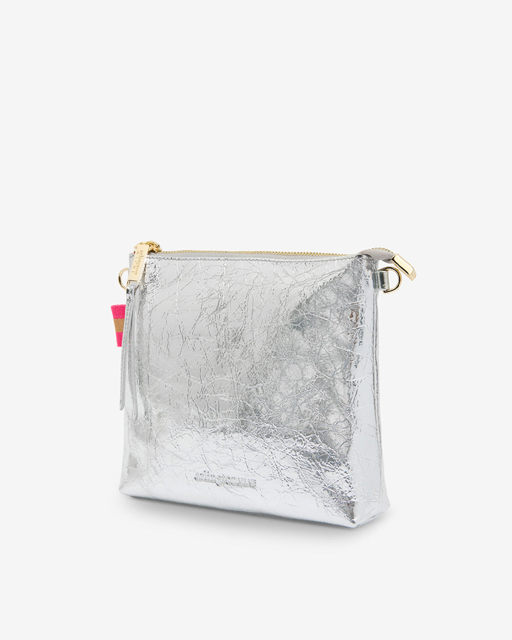 Alexis Crossbody - Silver Crinkle