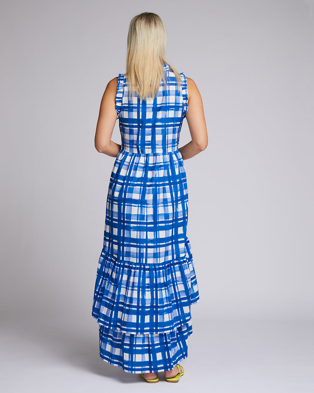 Annalise Dress - Brushstroke Check