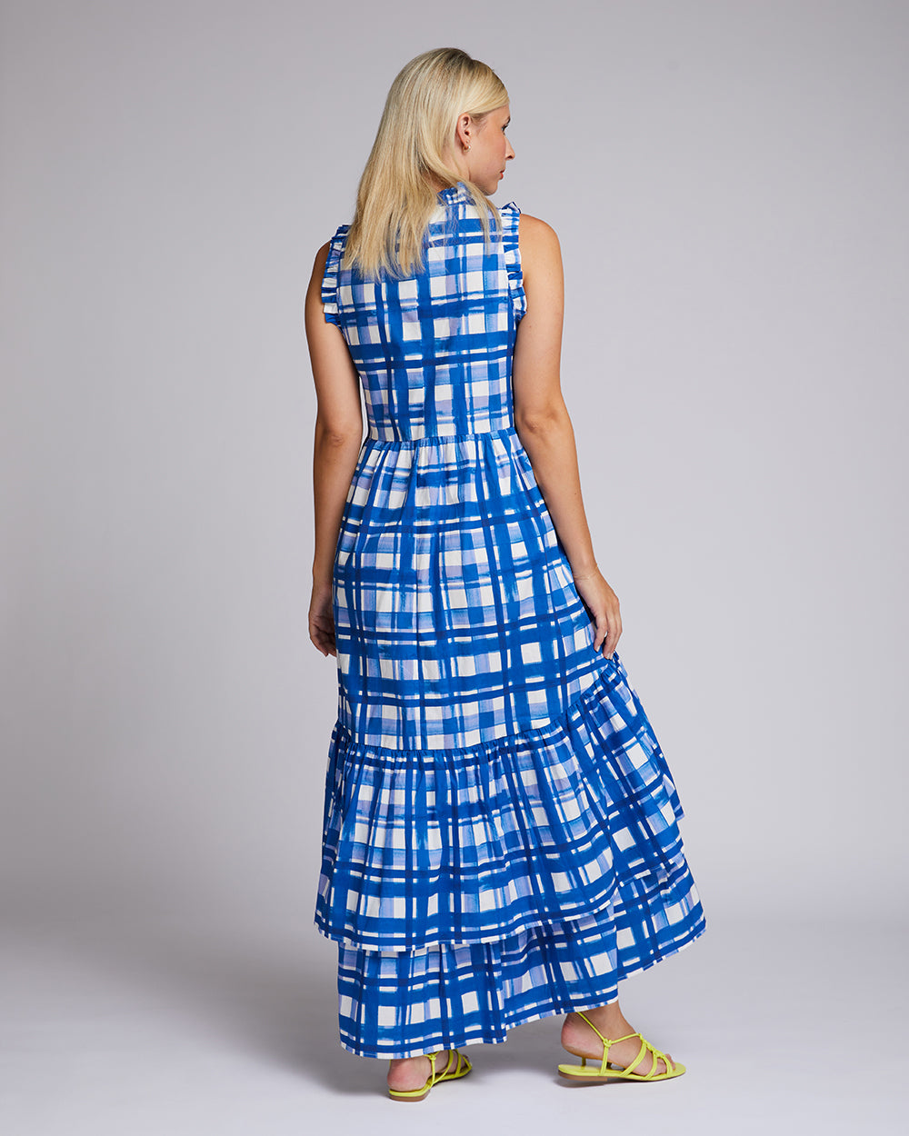 Annalise Dress - Brushstroke Check
