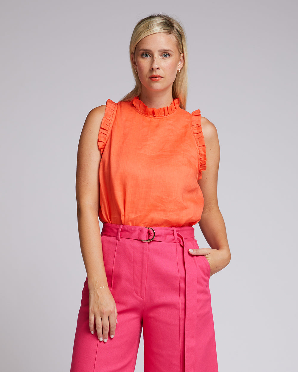 Annalise Top - Tangerine