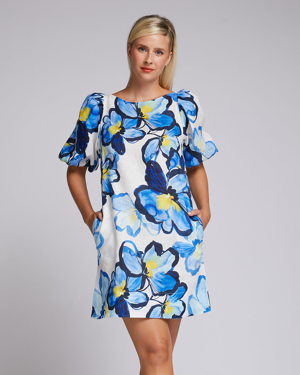 Azure Dress - Iris Floral