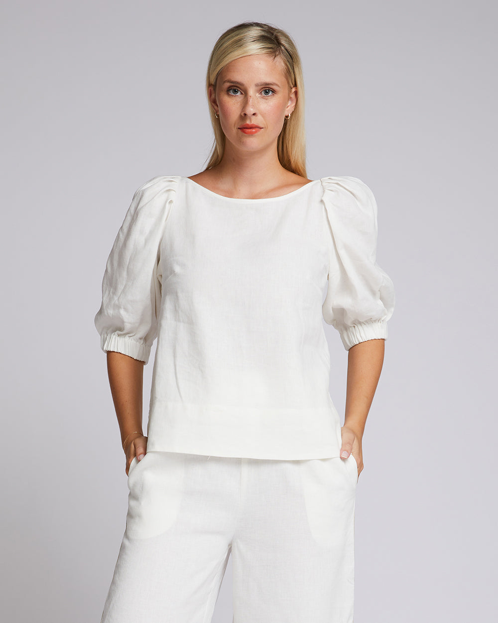 Azure Top - White