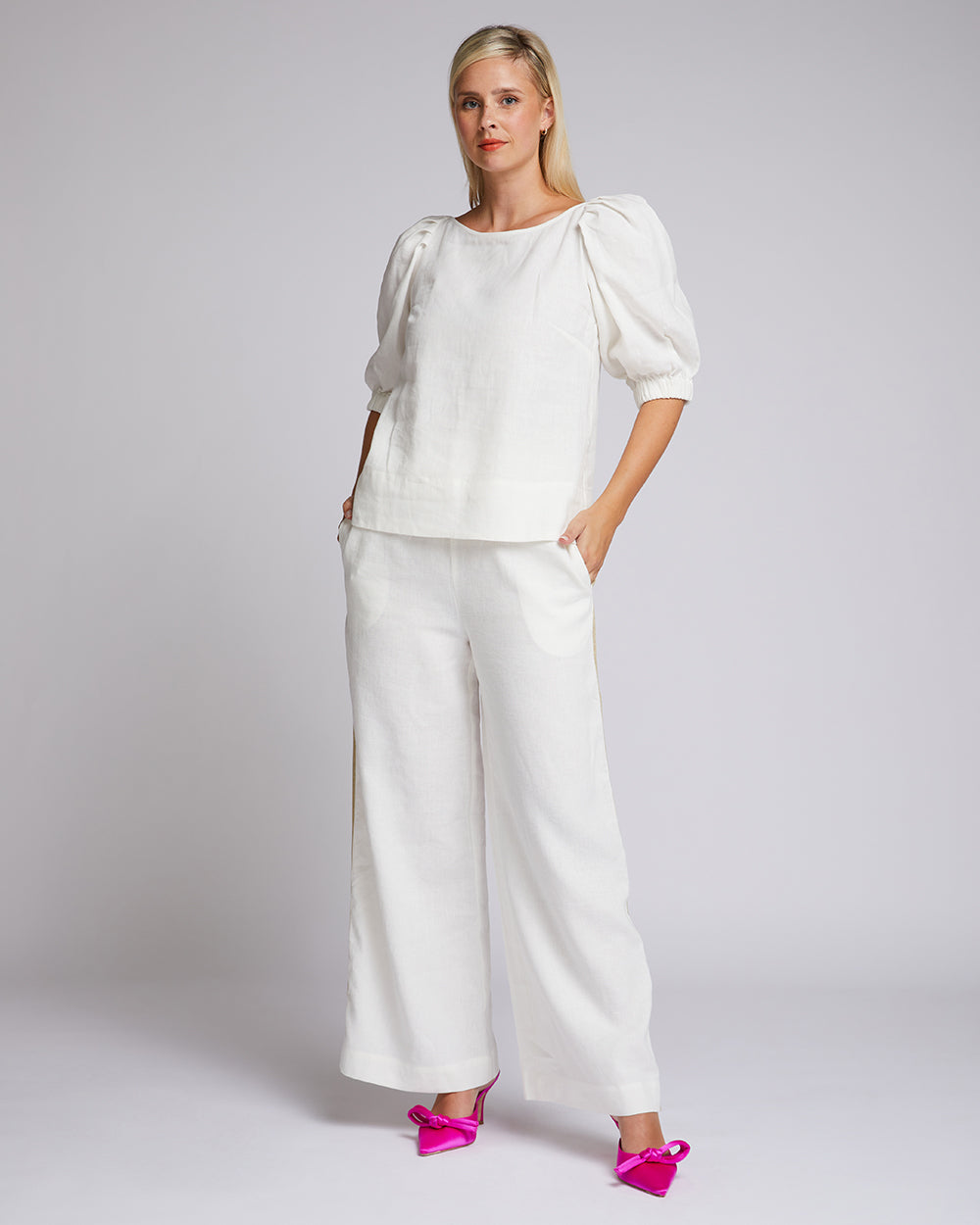 Azure Top - White