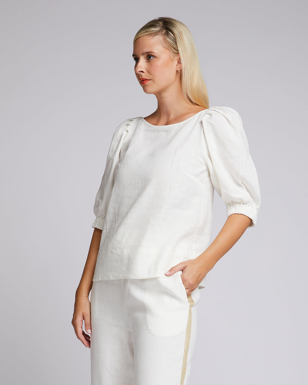 Azure Top - White