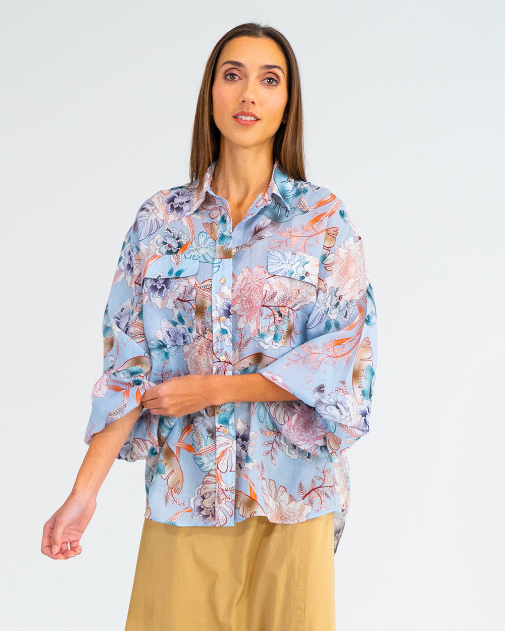 Bobbie Shirt - Oriental Floral