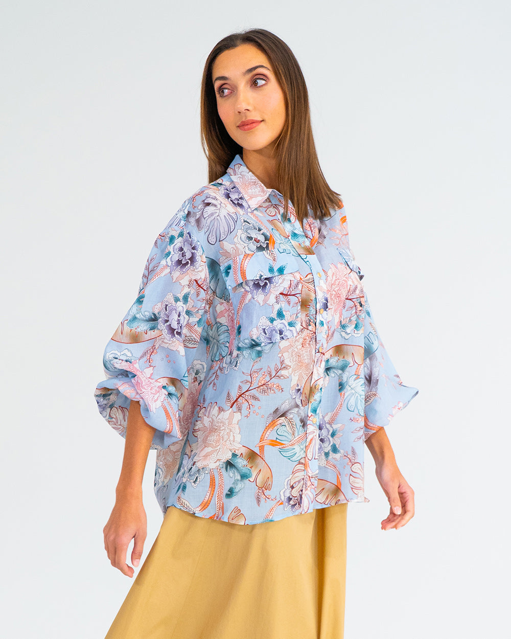 Bobbie Shirt - Oriental Floral