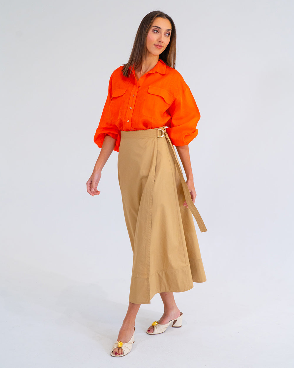 Bobbie Shirt - Tangerine