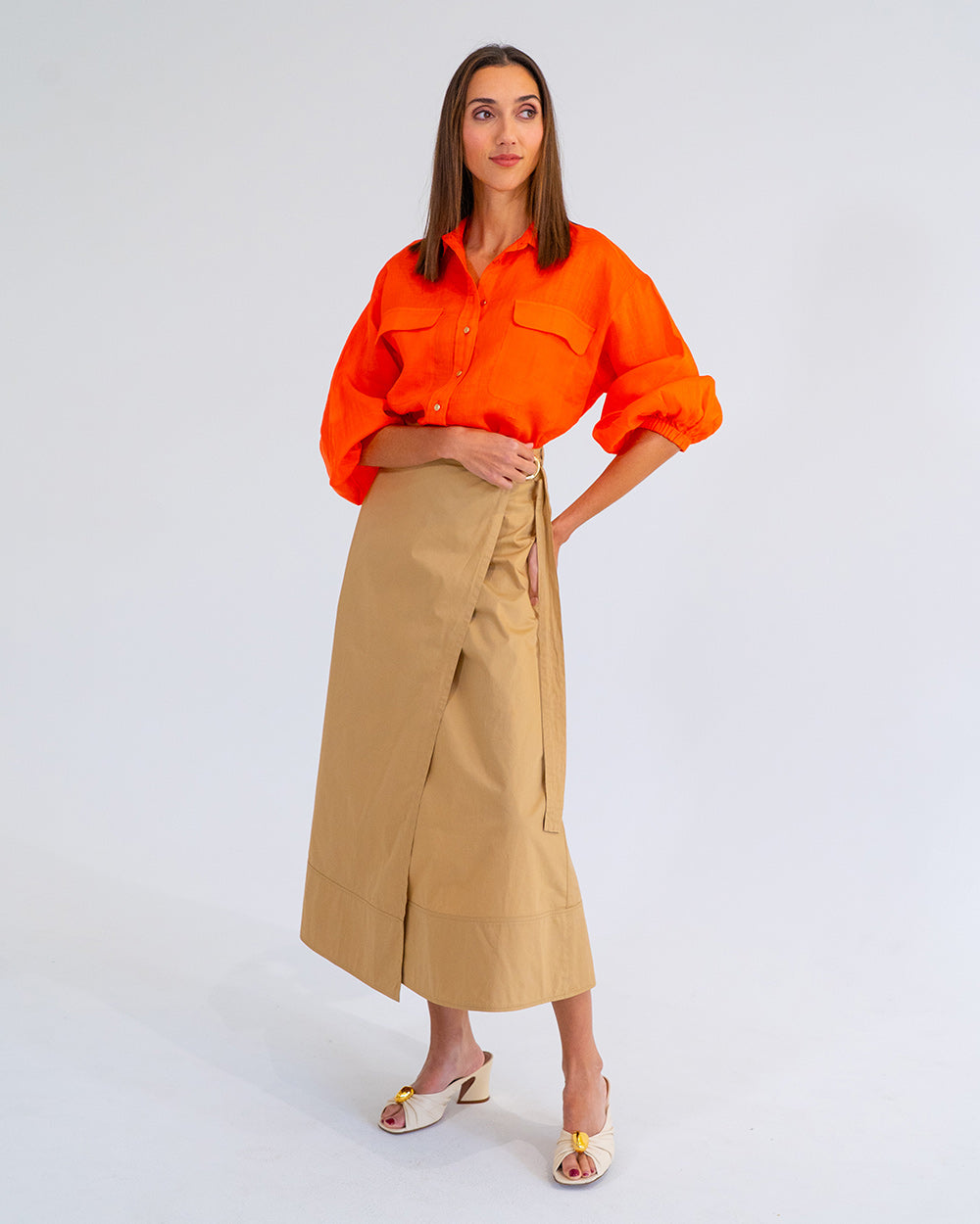 Bobbie Shirt - Tangerine