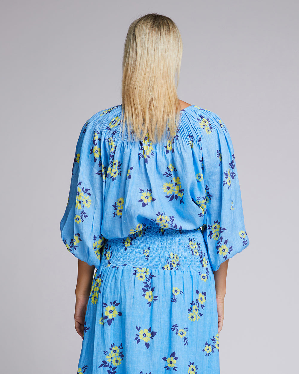 Renata Blouse - Neon Ditsy