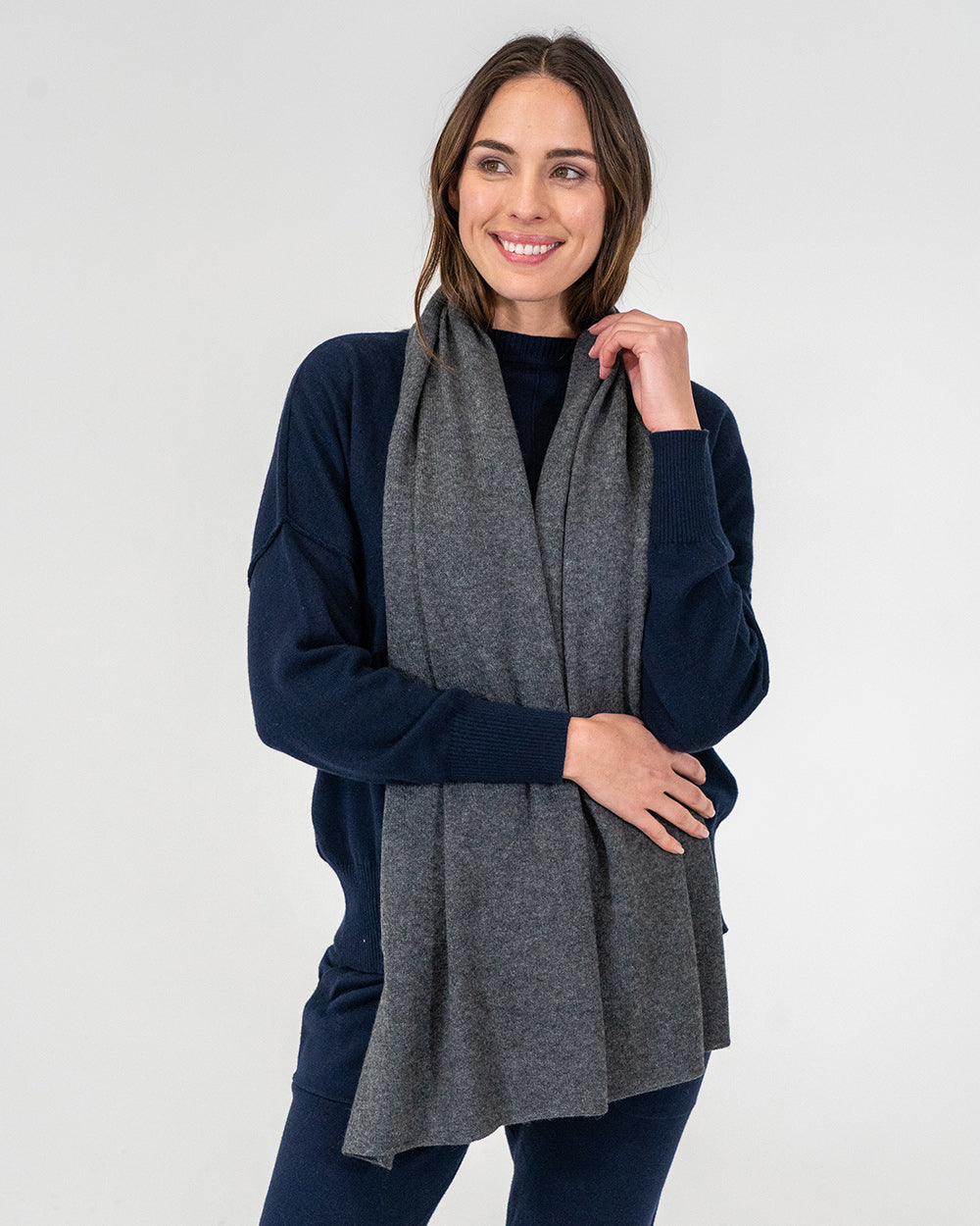 Cashmere Caplet - Charcoal