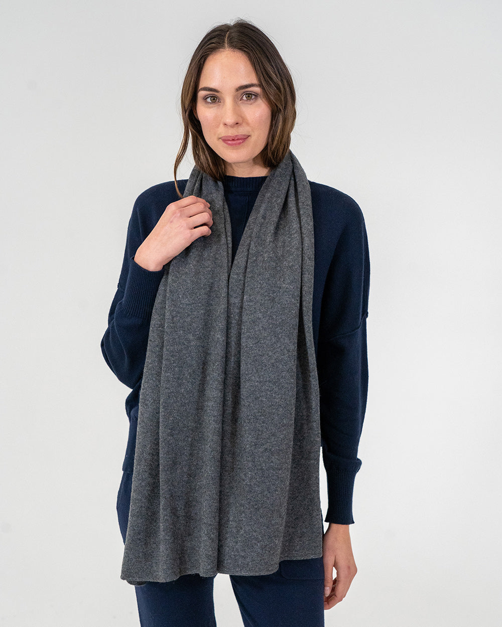 Cashmere Caplet - Charcoal