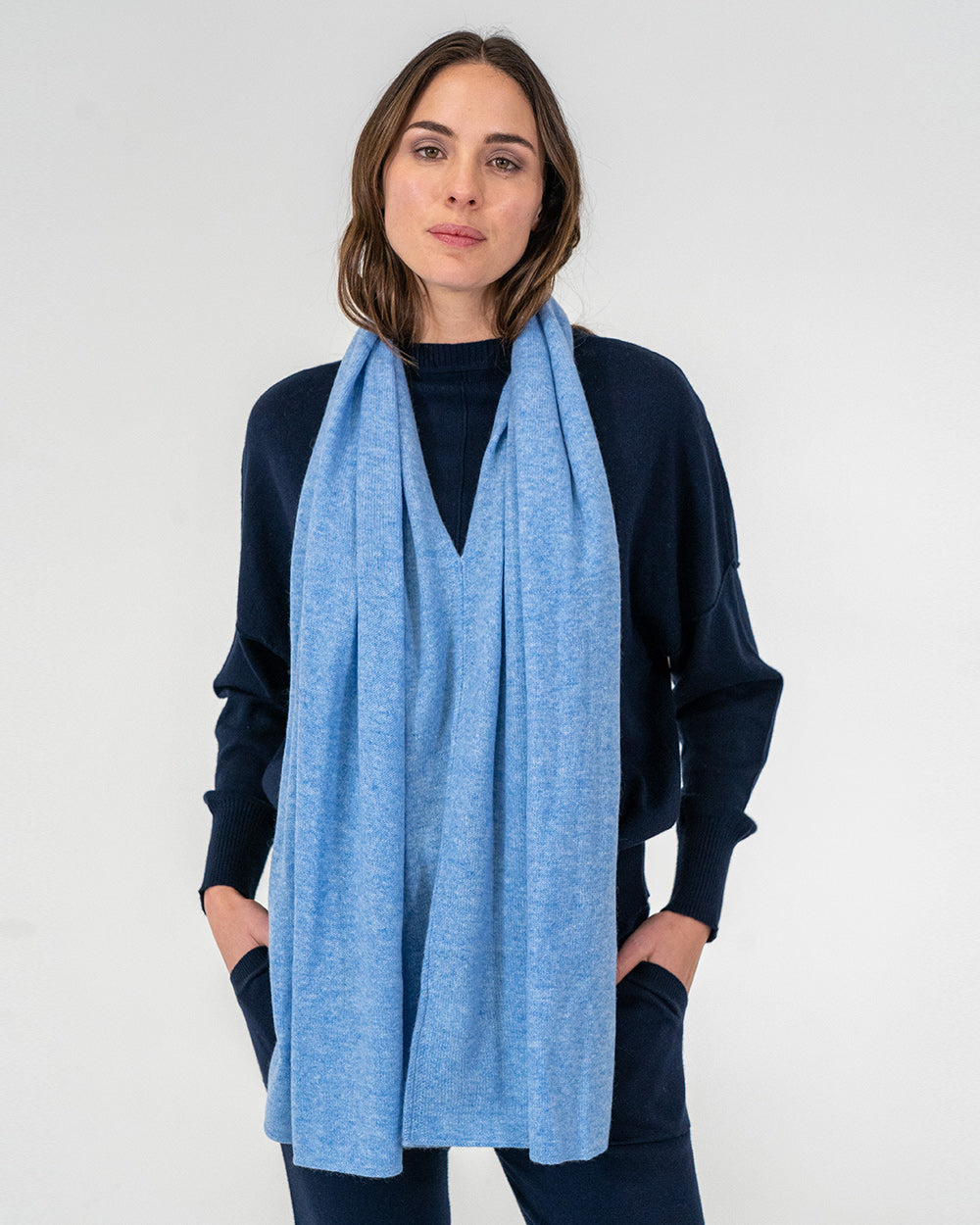 Cashmere Caplet - Cornflower