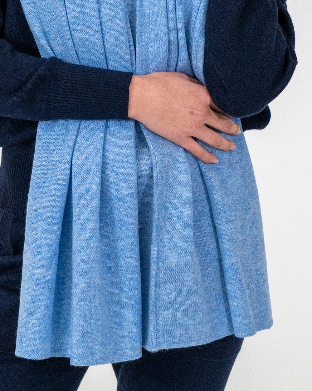 Cashmere Caplet - Cornflower