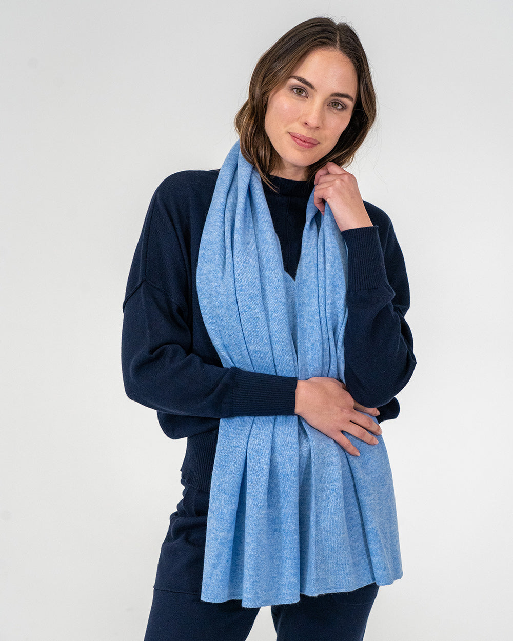 Cashmere Caplet - Cornflower
