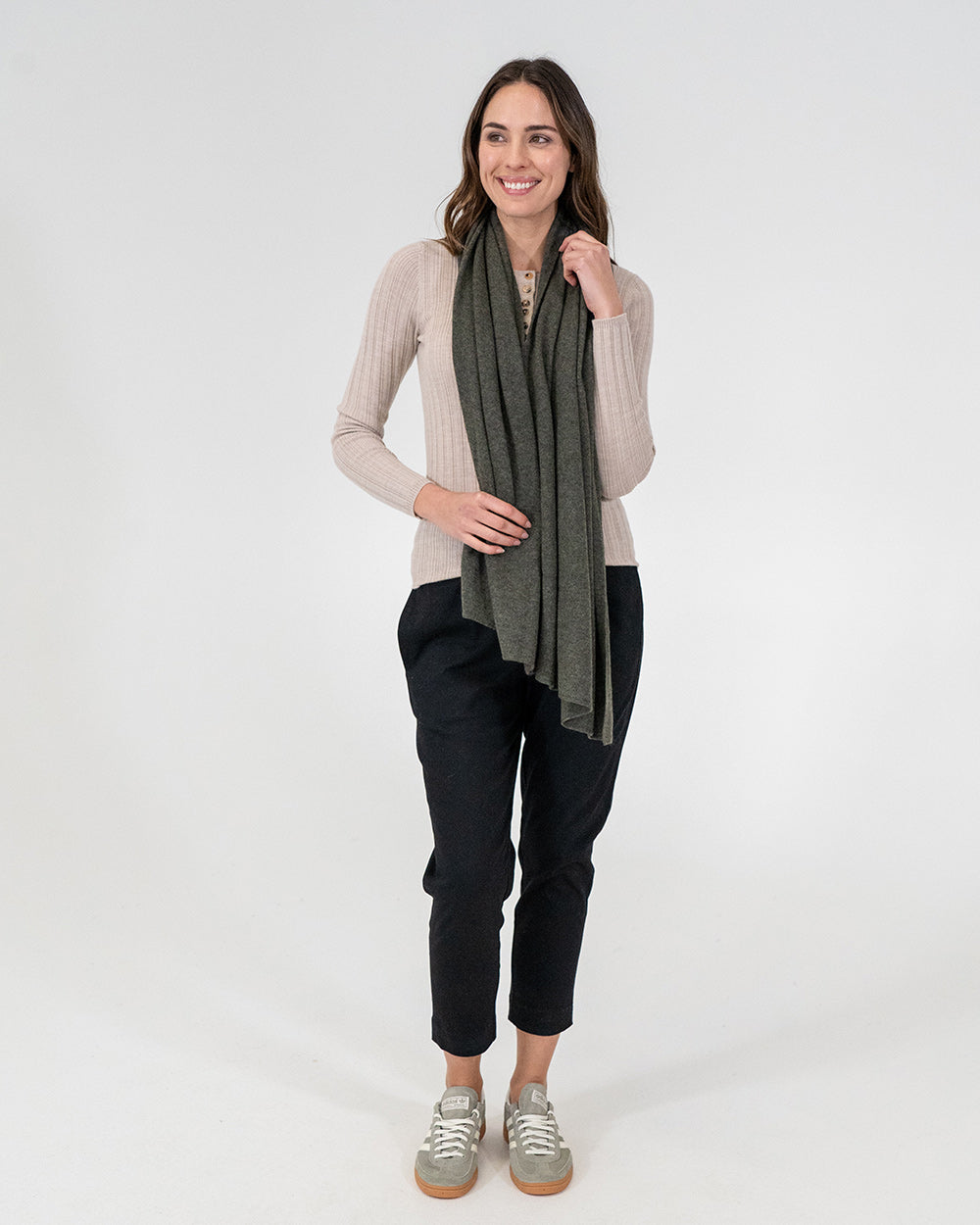 Cashmere Caplet - Khaki
