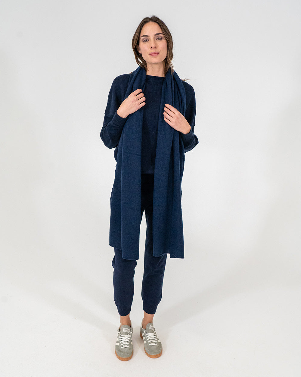 Cashmere Travel Wrap - Navy