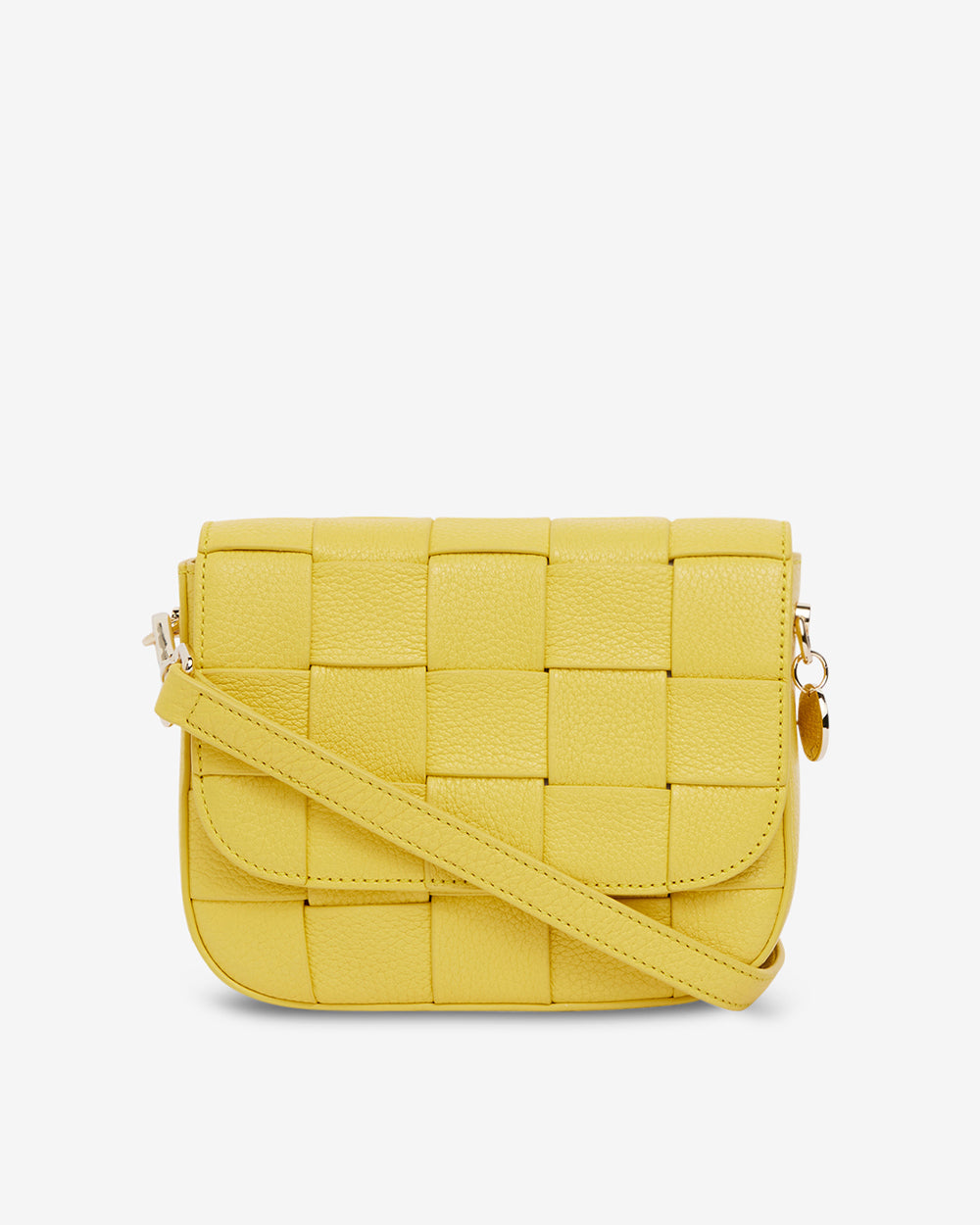 Clara Weave Crossbody - Yellow