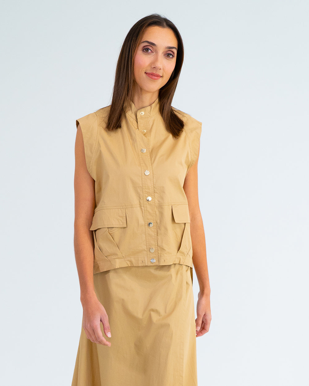 Clare Vest - Camel