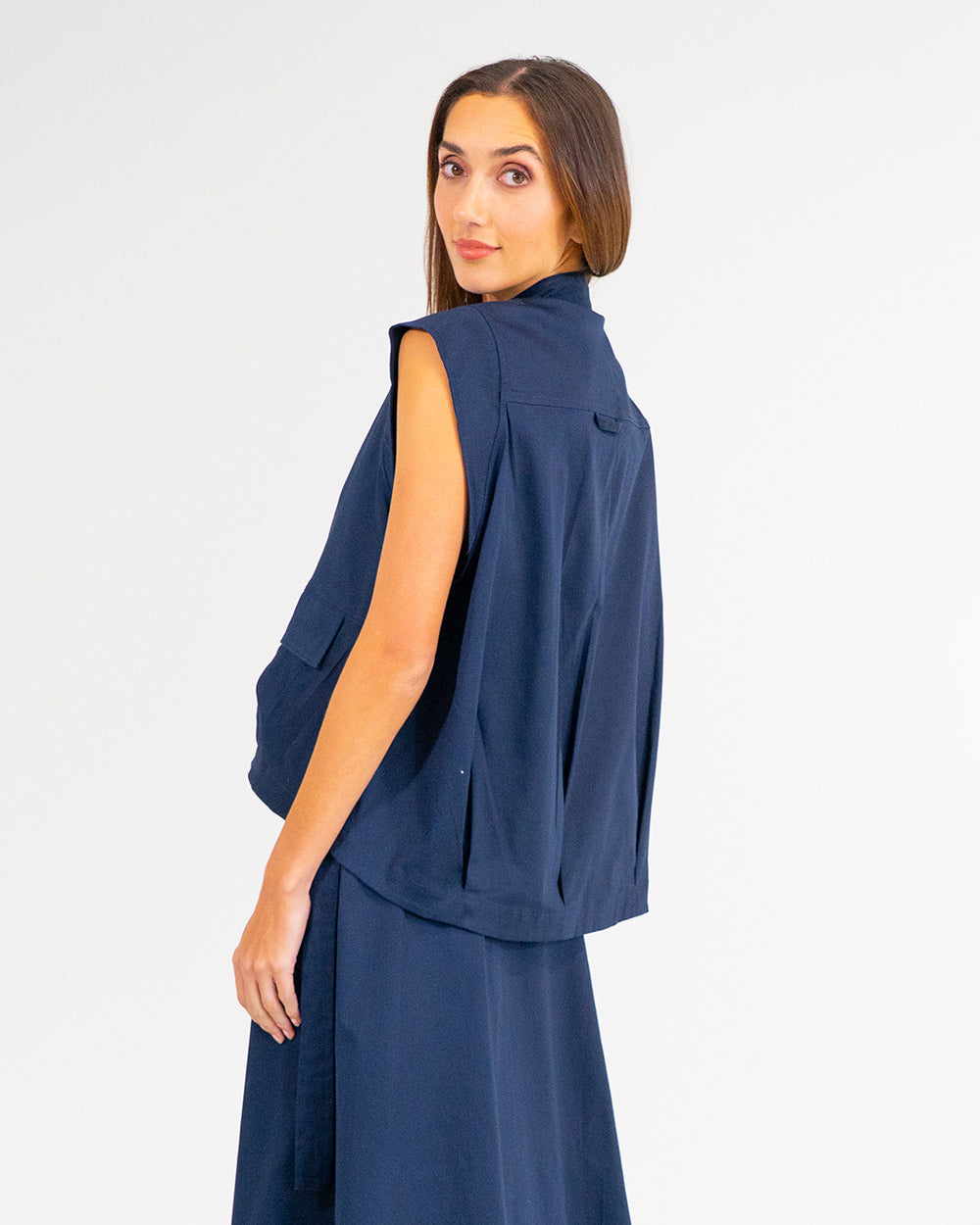 Clare Vest - Navy
