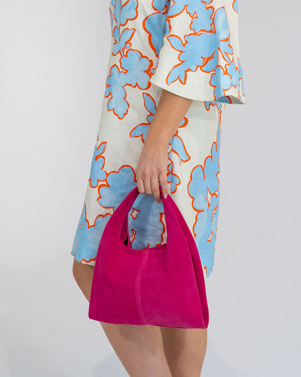 Emery Tote - Pink Suede