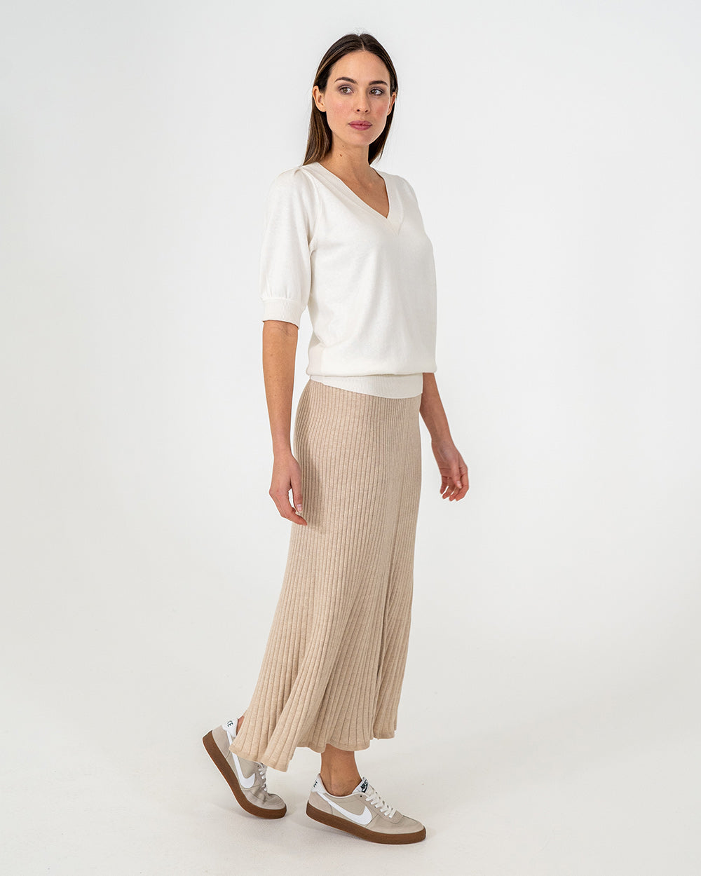 Callie Knit Skirt - Sandstone