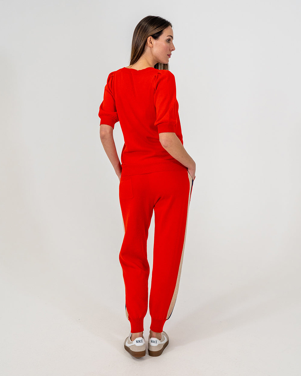 Evita Short Sleeve Knit - Poppy