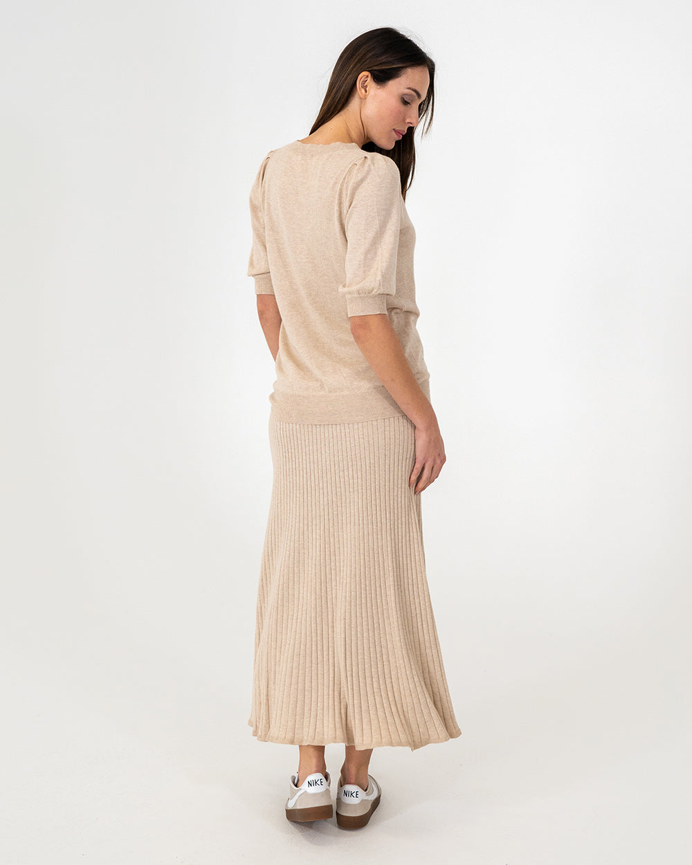 Callie Knit Skirt - Sandstone