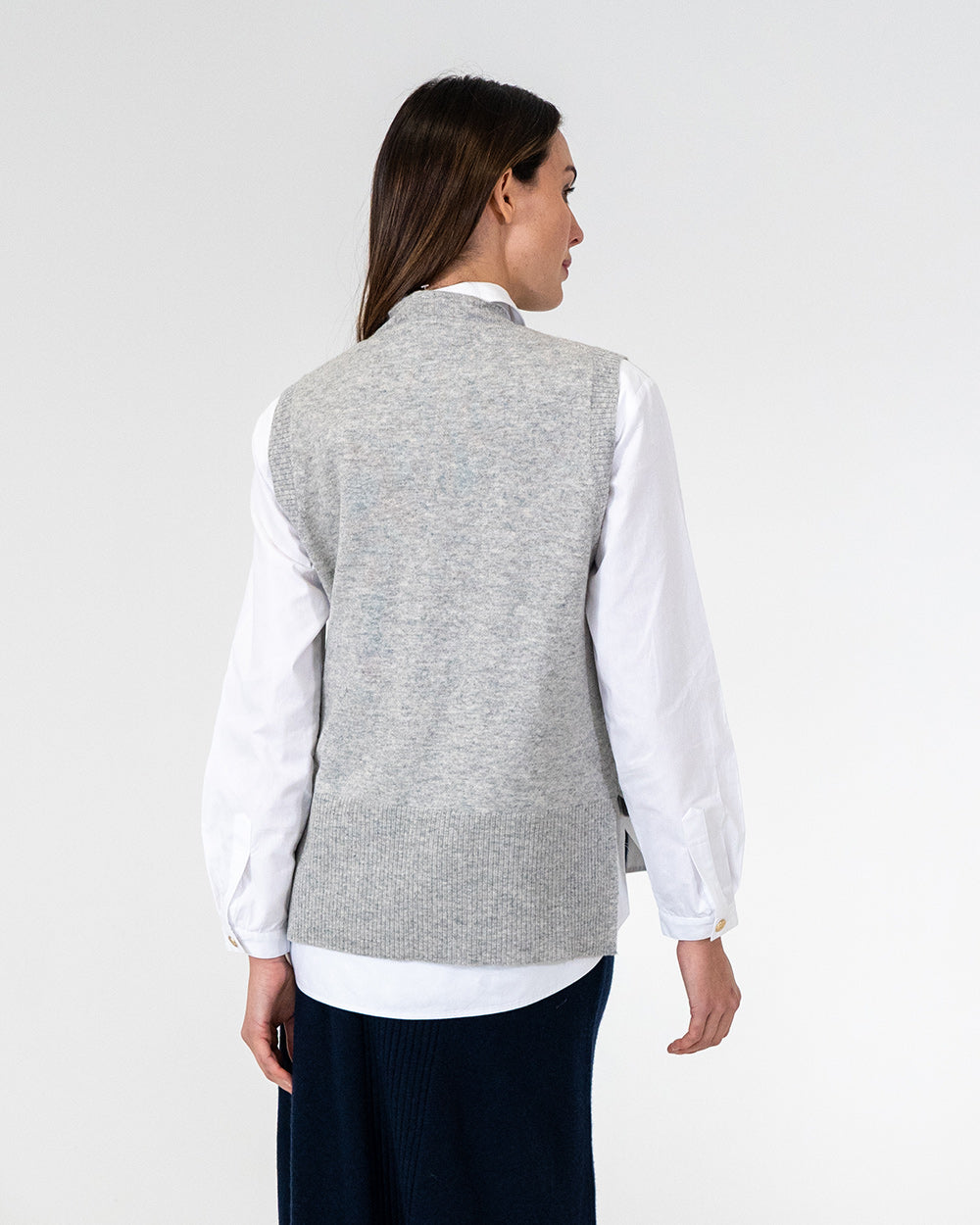 Alana Vest - Grey Marle