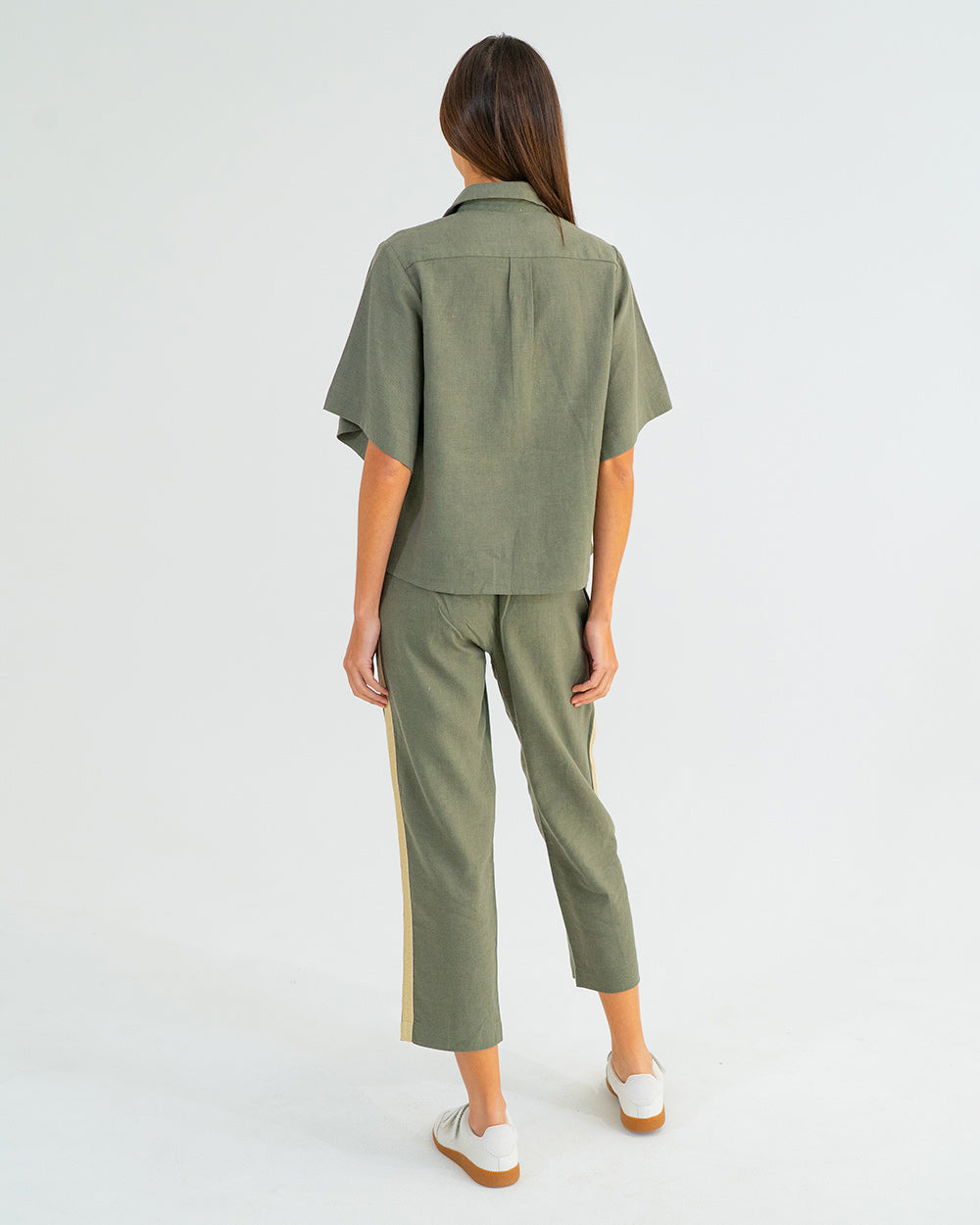 Leah Tapered Trouser - Khaki