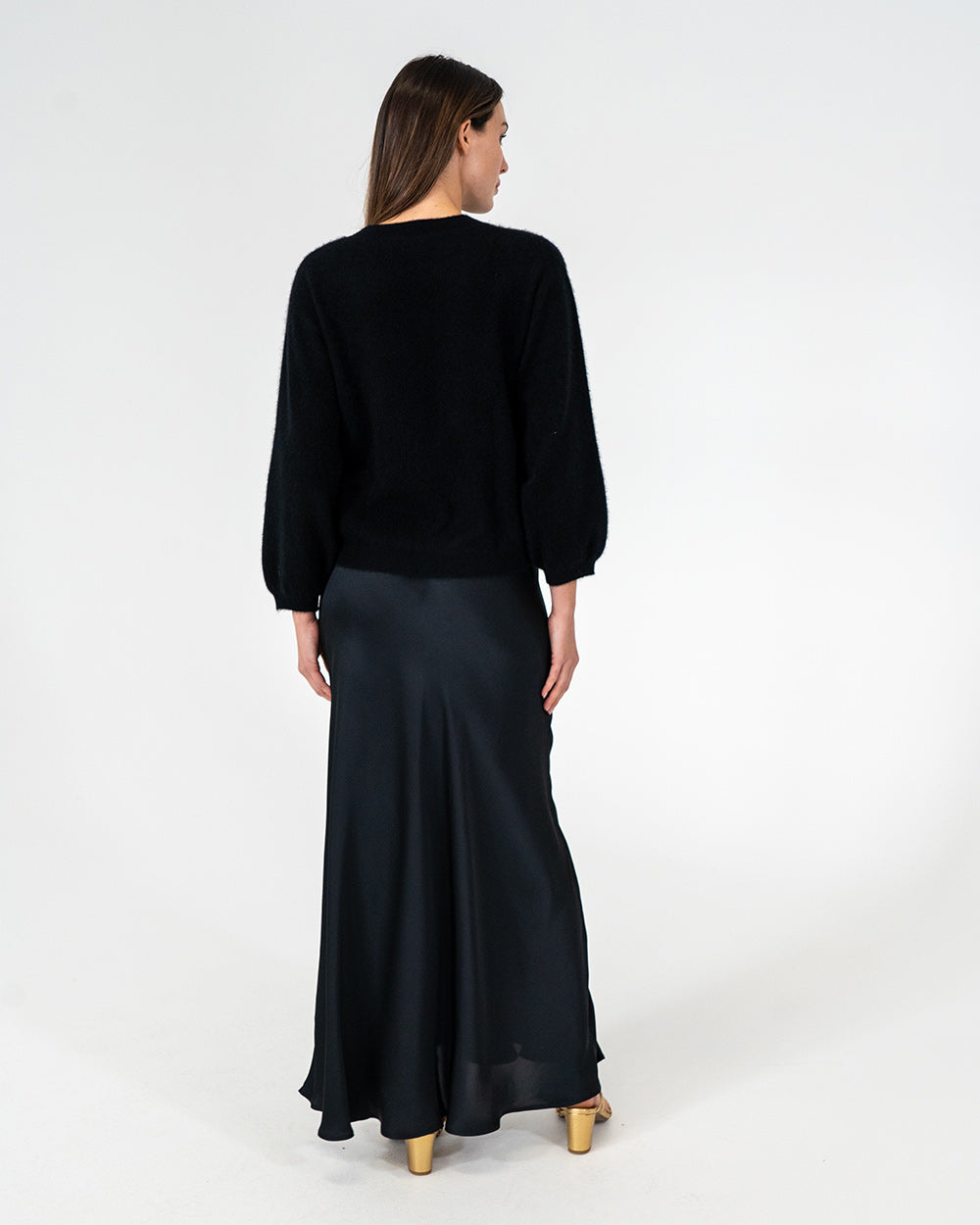 Josephine Bias Skirt - Black