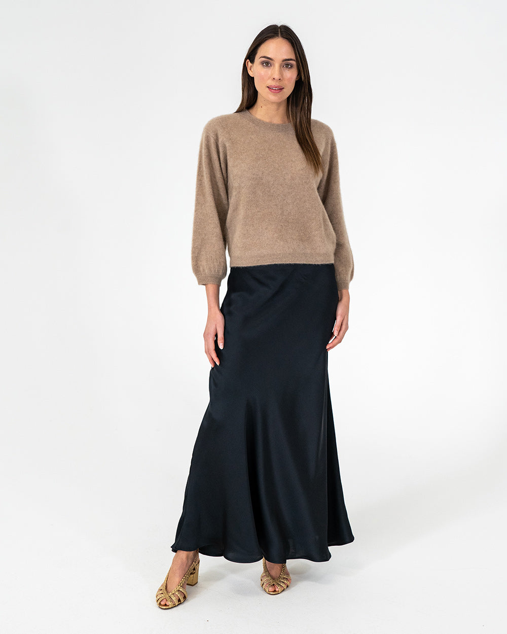 Josephine Bias Skirt - Black