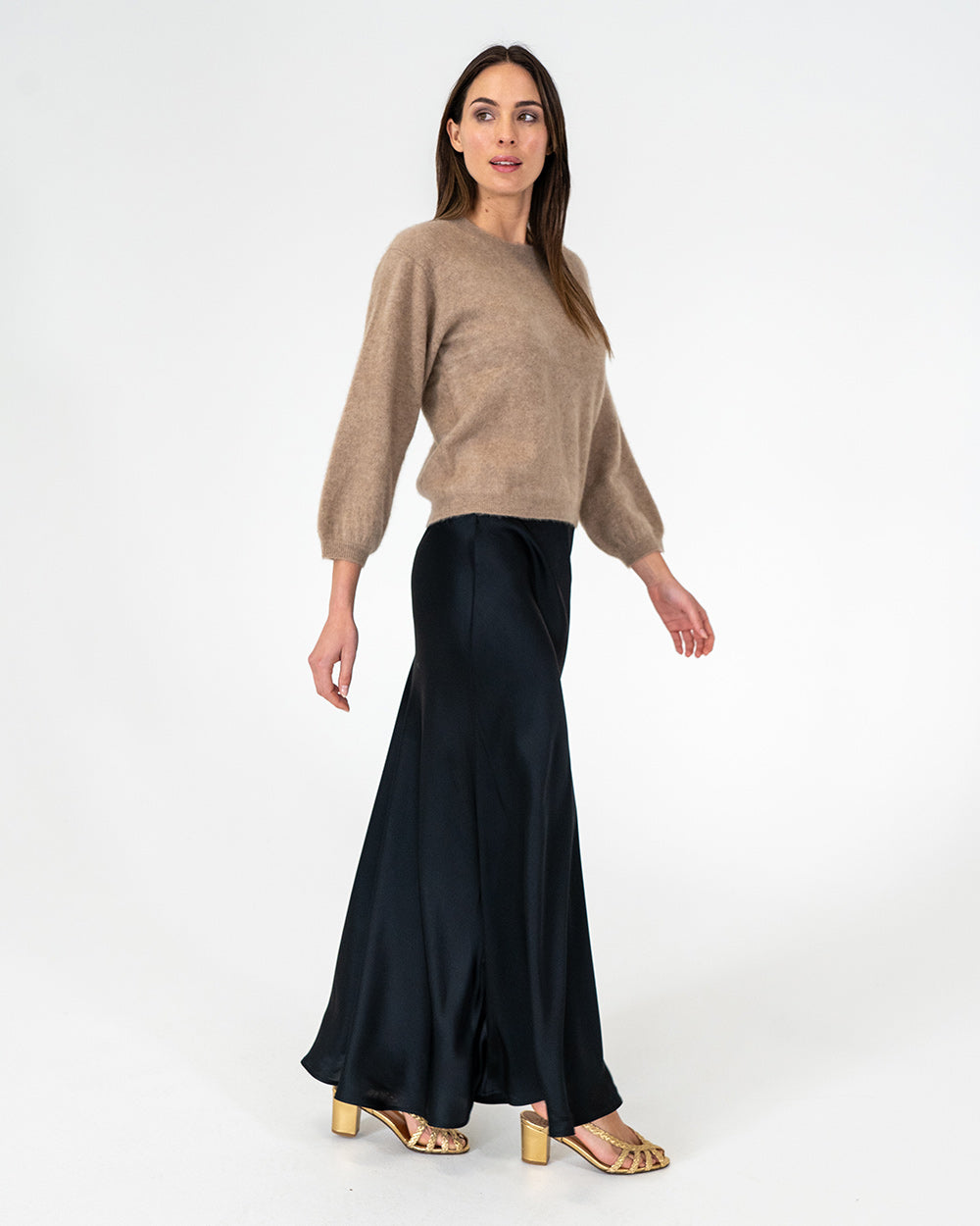 Josephine Bias Skirt - Black