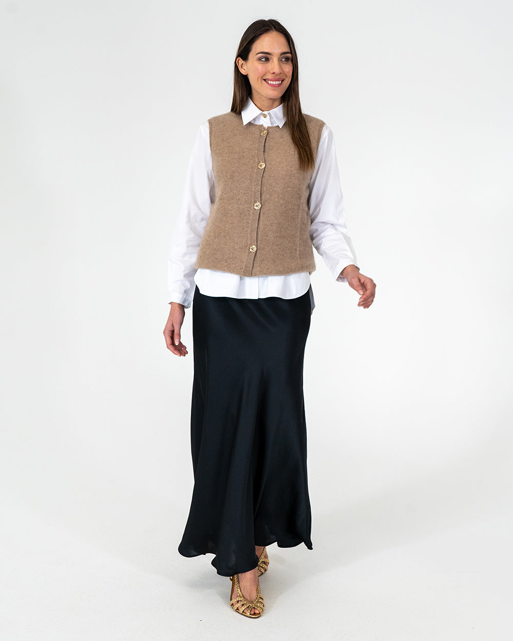 Josephine Bias Skirt - Black