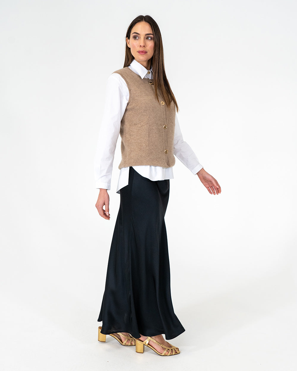 Josephine Bias Skirt - Black