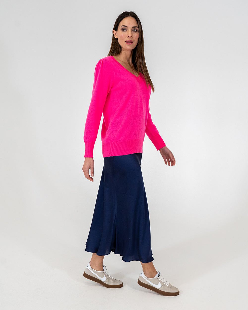 Josephine Bias Skirt - Navy