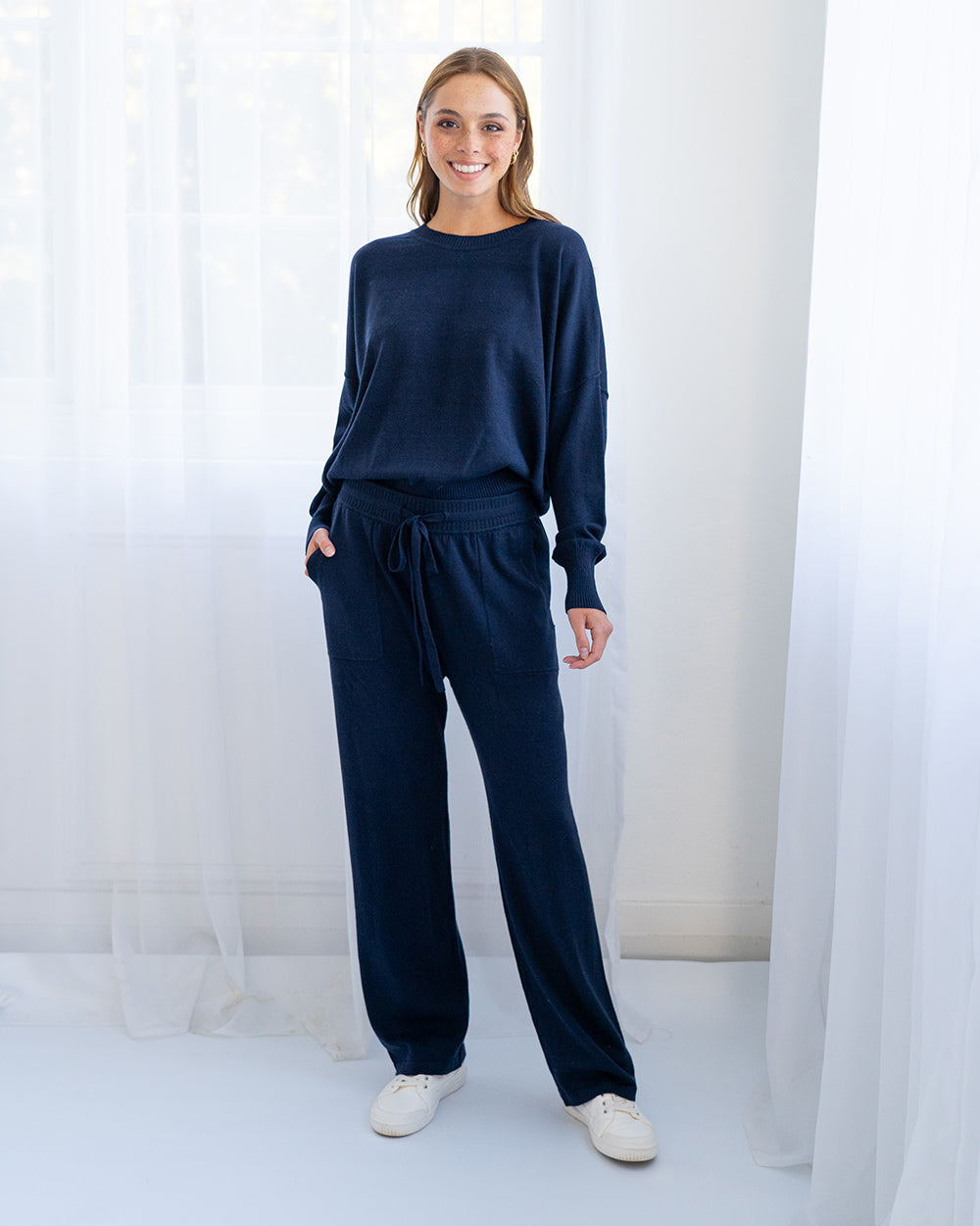 Kelsey Lounge Pant - Navy