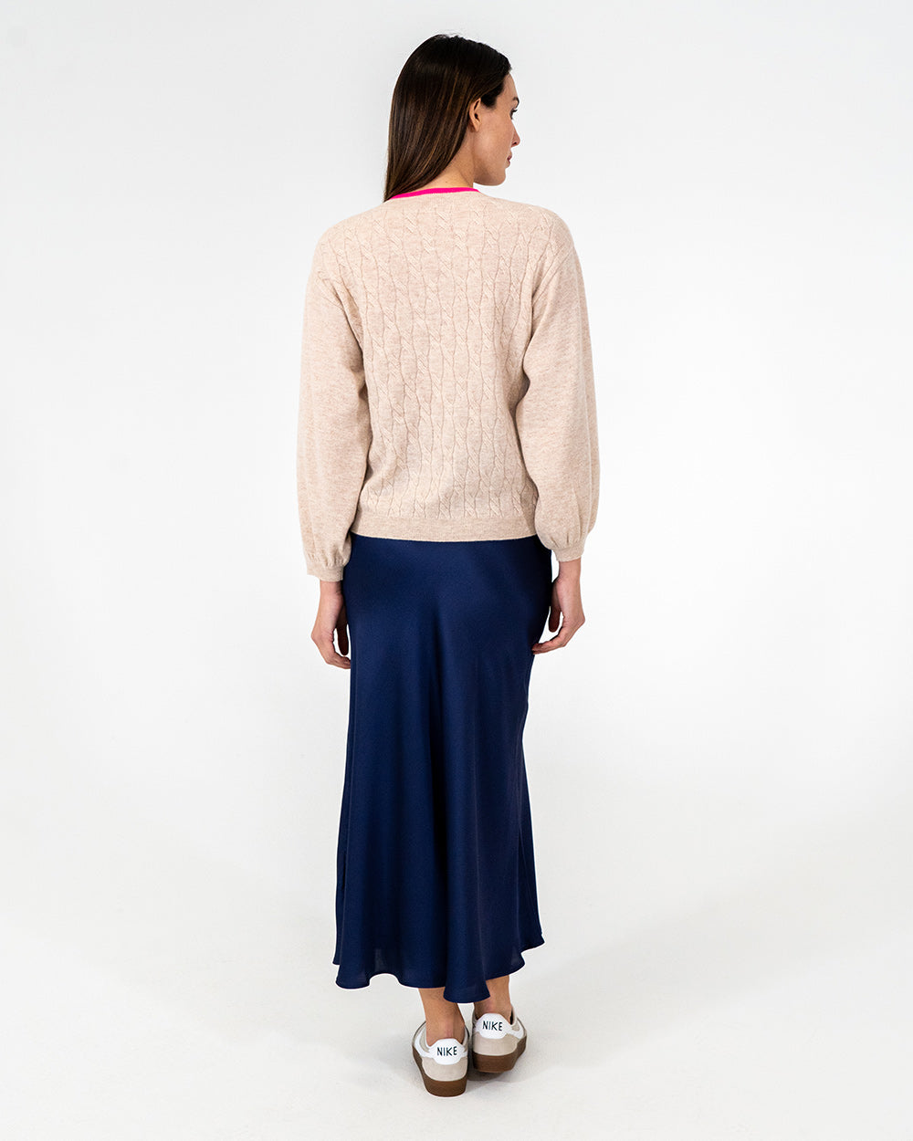 Contrast Marcella Knit - Blush/Dayglo