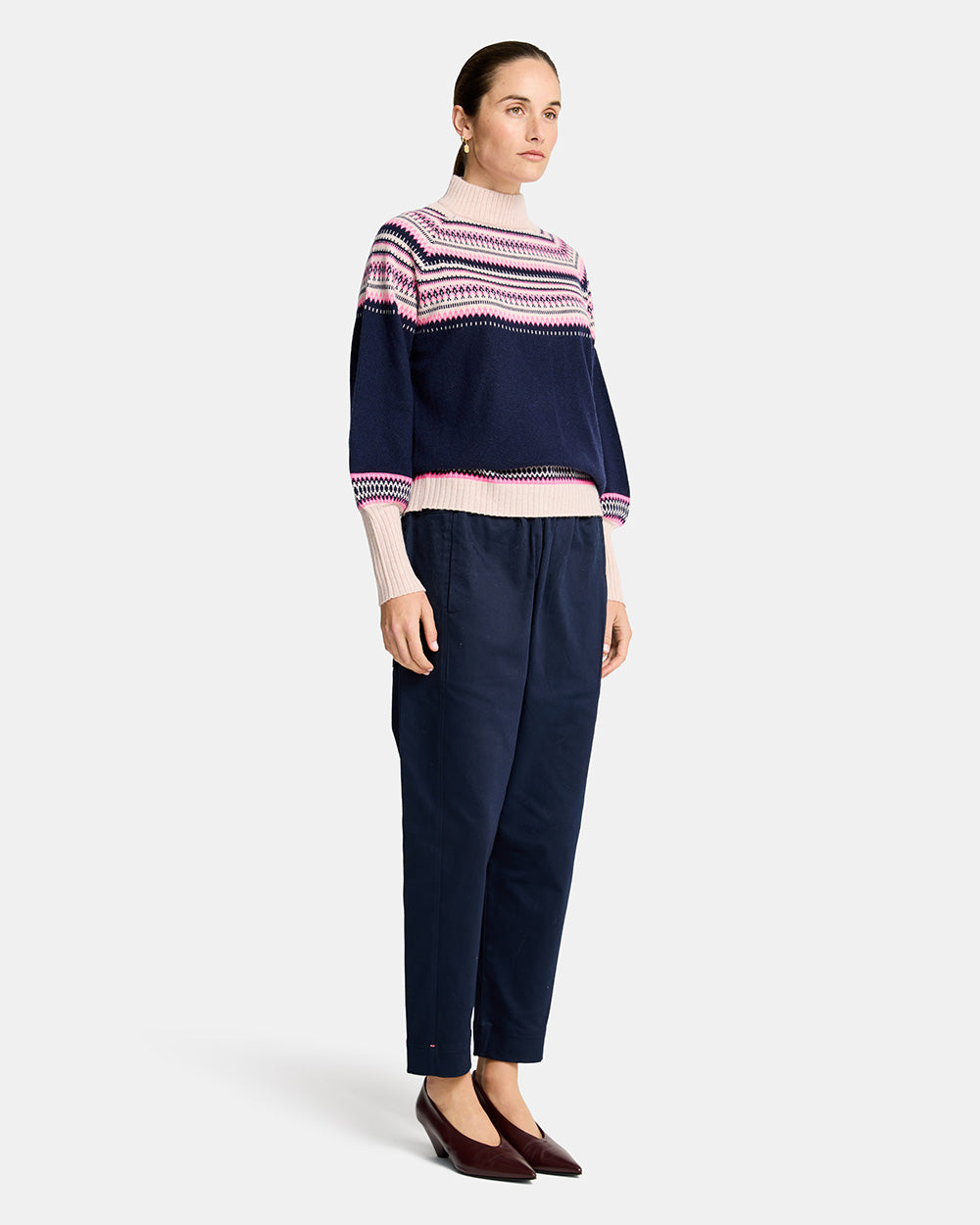 Miriam Knit - Navy Snowflake