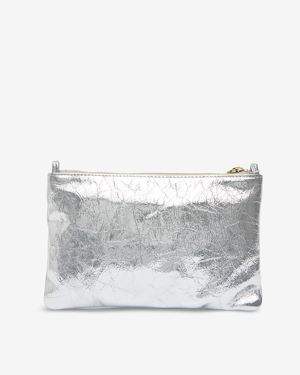 Molly Crossbody - Silver Crinkle