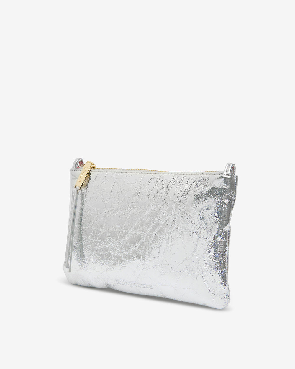 Molly Crossbody - Silver Crinkle