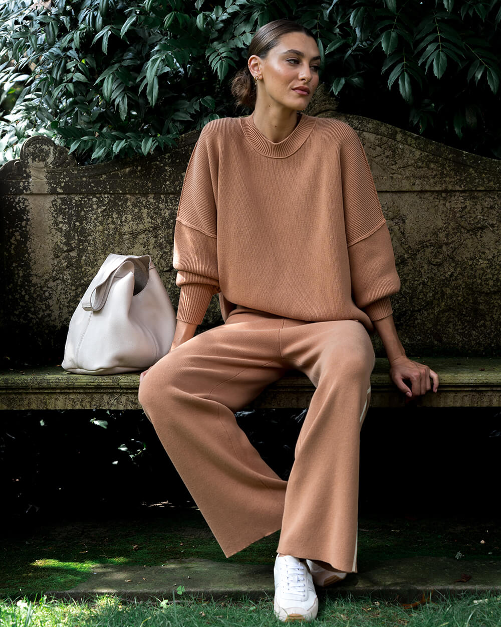 Natasha Sweat Top - Camel