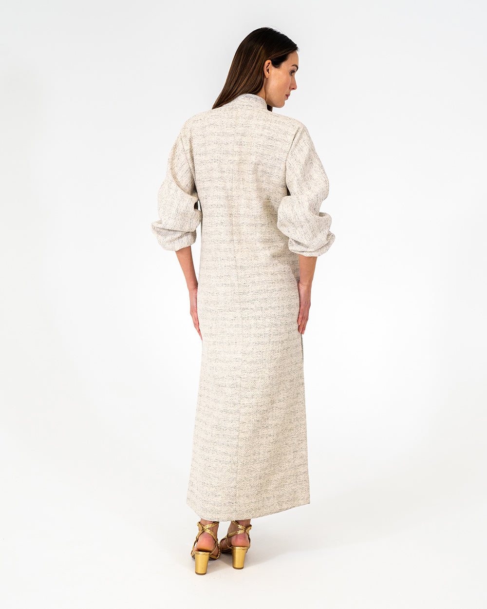 Neville Maxi Dress - Metallic Tweed