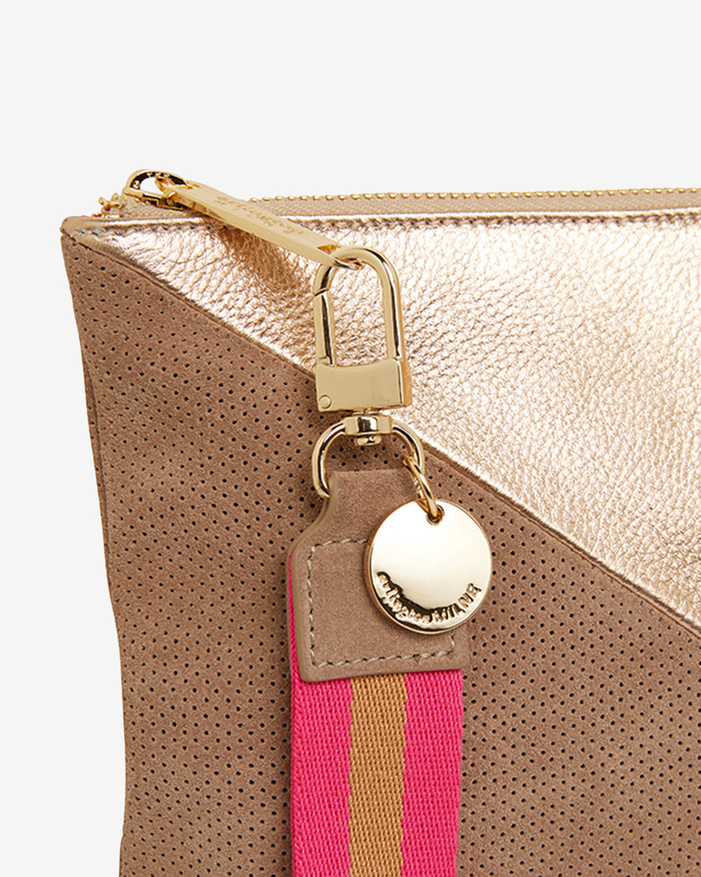 Paige Clutch Splice - Fawn & Rose Gold